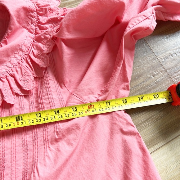 Doen Shirt Womens XS Hickory Blouse
Begonia Pink Ruffles Cottagecore
Feminine - Picture 10 of 15